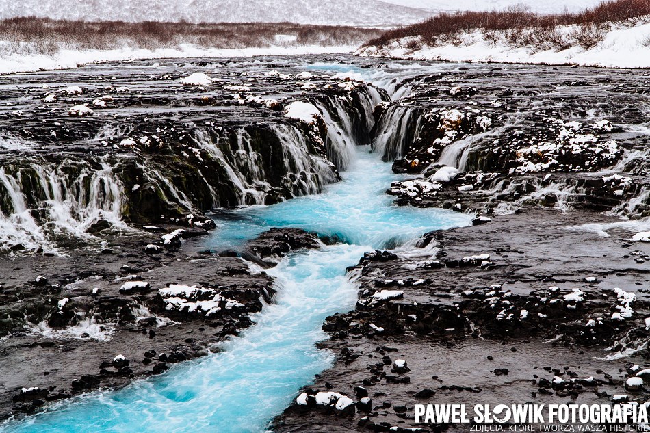 Wodospad sesja zdjęciowa Islandia