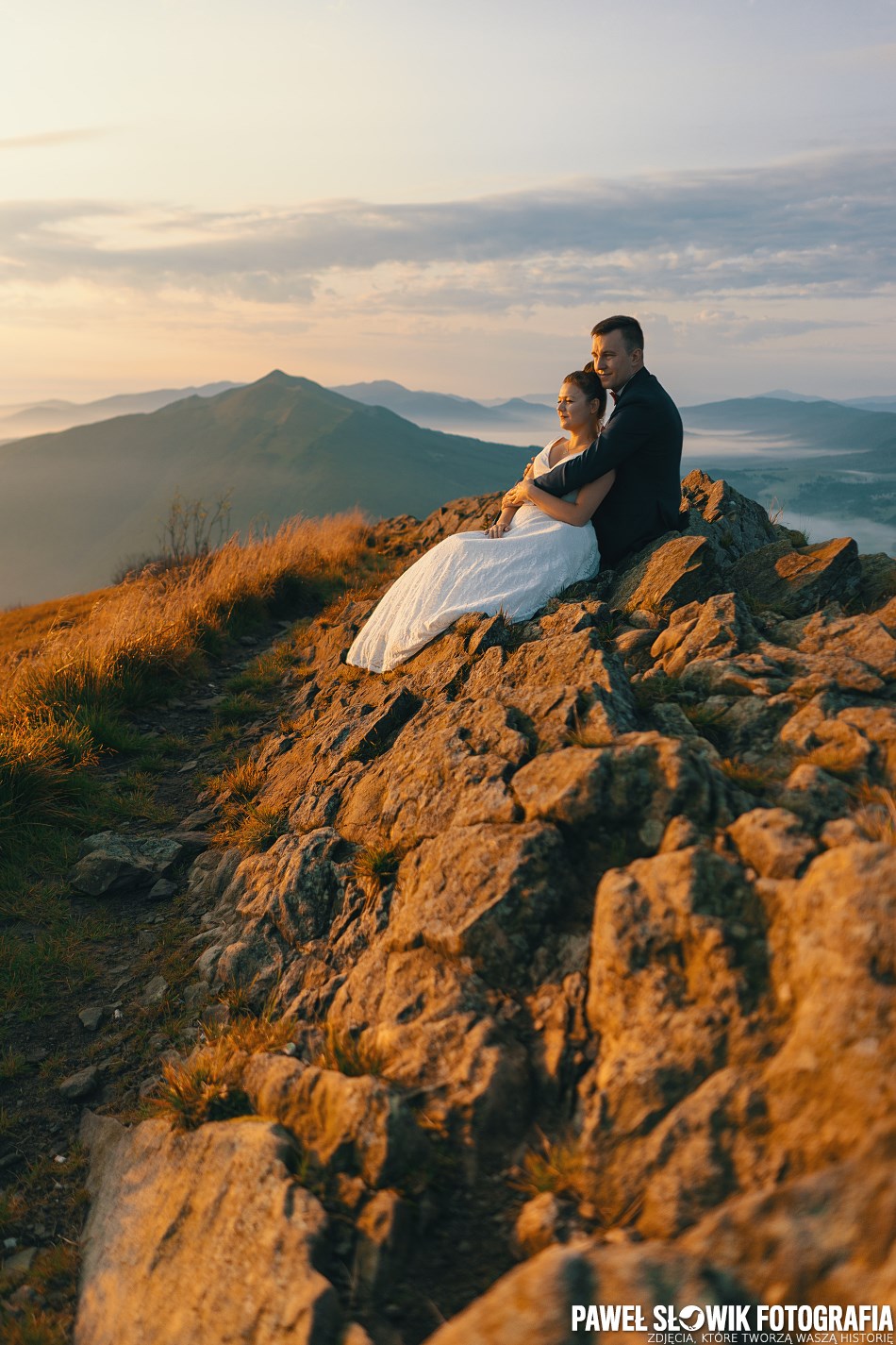 Nieziemskie foty ślubne Bieszczady