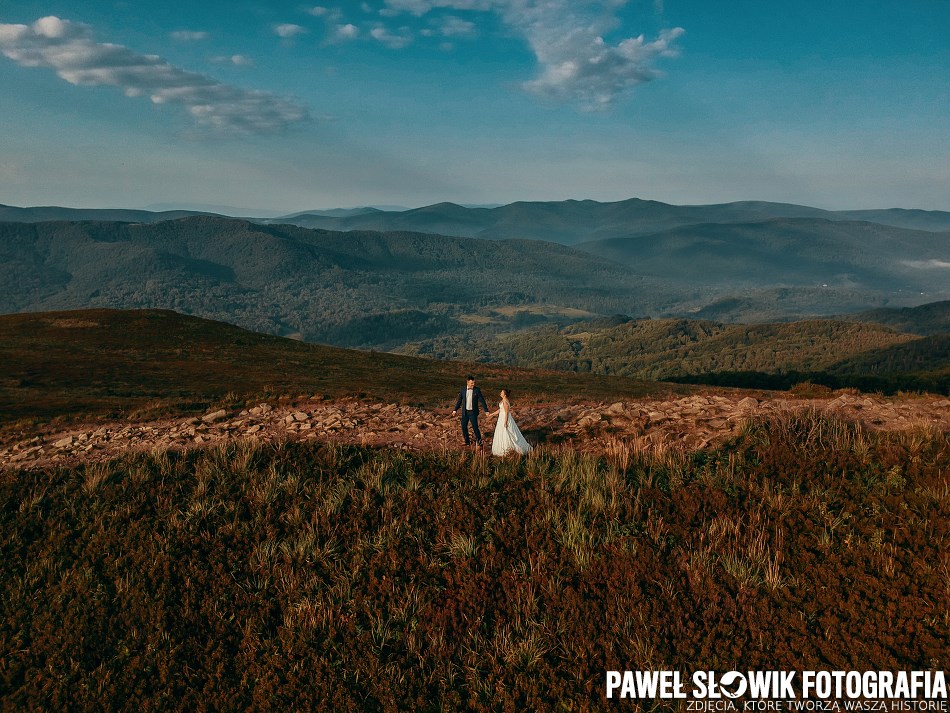 Bieszczady - Sesja plenerowa z dronem w górach