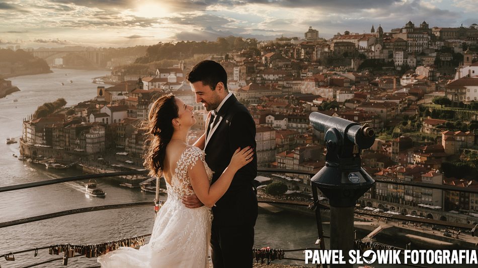 Emocjonalna fotografia ślubna Portugalia Porto