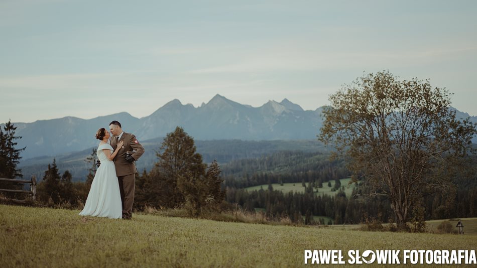 sesja ślubna widok na tatry