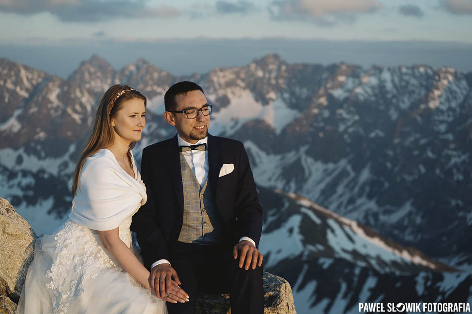 piękne zdjęcia ślubne w górach Tatry wysokie