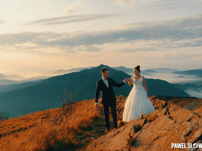 zdjęcia ślubne w Bieszczadach